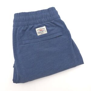 Faherty All Day Shorts Mens Small Blue Lined Drawstring Elastic‎ Waist Pockets